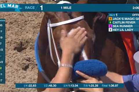 Jack's Magic Girl wins race 1 at Del Mar 8/3/24