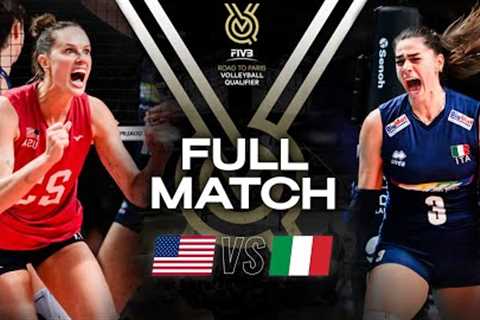 🇺🇸 USA vs 🇮🇹 ITA - Paris 2024 Olympic Qualification Tournament | Full Match - Volleyball