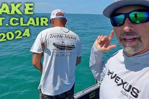 Lake St. Clair Musky Fishing Summer 2024!! - Day 1