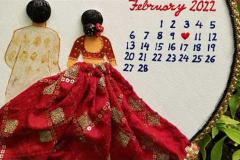 CUSTOMIZED COUPLE GIFT IDEAS || Wedding gift ideas || DIY || ANNIVERSARY GIFT || Calendar Hoop