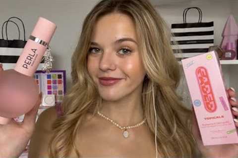 ASMR Massive Beauty Haul 🎀🛍️🌸 (makeup, skincare, perfume)