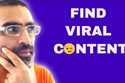 Find VIRAL Content For Social Media in 1min (FREE Tool)