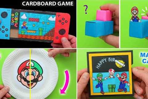 6 Cool Super Mario Paper crafts DIY. Super Mario Game from paper. How to make PAPER CRAFTS for FANS