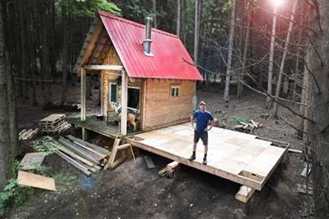 Small Cabin Expanded to BIG CABIN! - Humongous Off Grid Addition