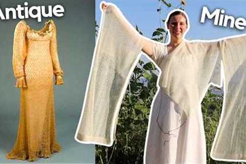 I knit 50ft of lace and somehow didn't throw my knitting machine out of the window.