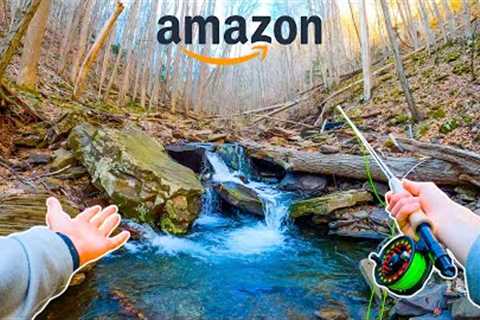 AMAZON FLY FISHING CHALLENGE || Fly Fishing For Beginners (Brook Trout)
