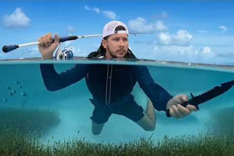 Eating ONLY What I Catch for 24 Hours! (Fishing, Scalloping, Diving) Catch and Cook
