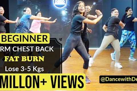 30mins DAILY - ARMS + CHEST + BACK Workout | Easy Exercise to Lose weight 3-5kgs #dancewithdeepti
