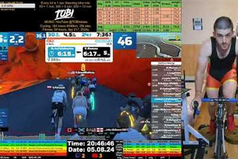 Zwift Cycling Workout Live Stream 5.08.2024 zv