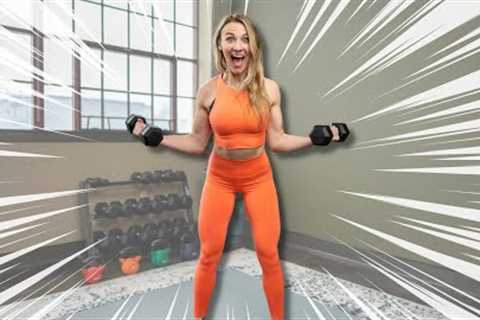 30 min FULL STANDING Upper Body with Dumbbells