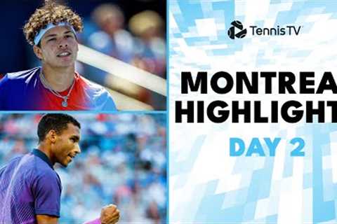 Shelton Faces Bublik; Cobolli &amp; Auger-Aliassime Clash | Montreal 2024 Day 2 Highlights