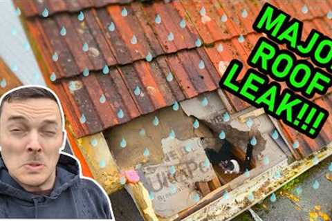 Major Roof Leak Repair!! DIY Roofing In Heavy Rain A Good Idea?!