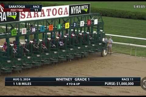 The 2024 Whitney Stakes (G1) Won By Arthur’s Ride | Crupi 2nd | Full Replay
