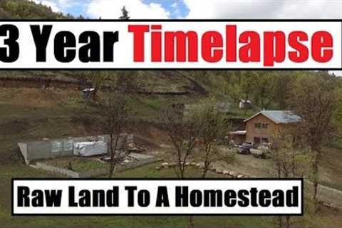 I Built My House By Myself - 3 Year Timelapse - Off Grid - Debt Free