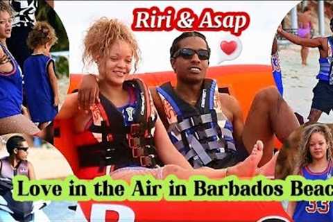 Rihanna and Asap Rocky Just Here Enjoying Life in Barbados Beach Looking Beautiful Together #fyp