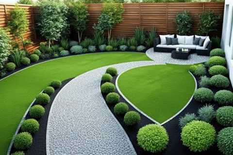 Small Beautiful Garden with Pathway, Seating Area &amp; Minimalist Frontyard Landscape Design Ideas ..