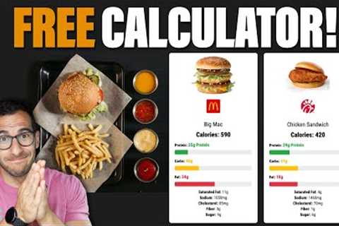 How to Stay Healthy While Eating Fast Food: FREE Fast Food Nutrition Calculator!