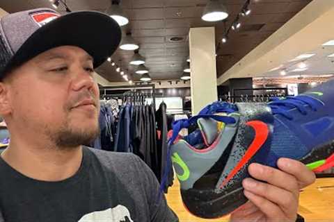 Sneaker Shopping Mall Vlog for Nike KD 4 Nerf , Kobe 4 and Air Jordan Retros Sitting #sneakers