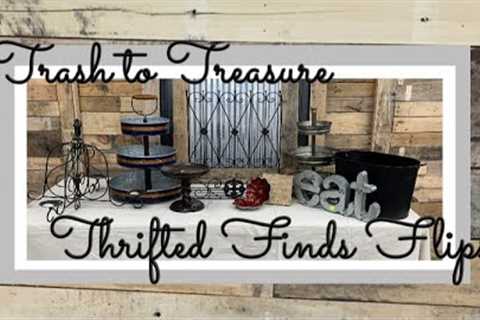 Trash to Treasure || Thrift Store Finds || Painting Metal Items
