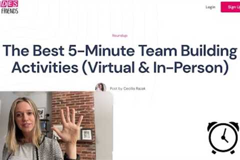 The Best 5-Minute Team Building Games