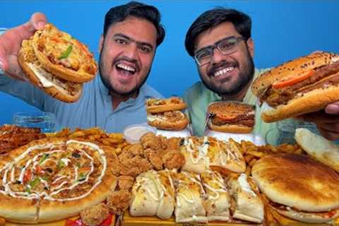 Eating Charizzo, pizza, Heavy Burgers |Fast Food Mukbang Asmr