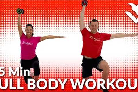 45 Min Full Body Workout with Dumbbells at Home - Strength Training Total Body Workouts with Weights