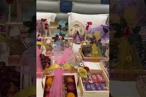 Engagement / Sagai gift decor ideas 🎁 #giftbaskets #giftpackingideas #engagement #couplegift