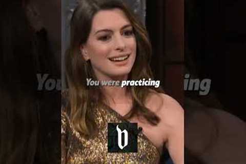 Anne Hathaway was probably drunk 😂#shorts