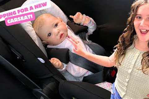 BABY SASKIA'S FIRST CARSEAT - REBORN SHOPPING DAY
