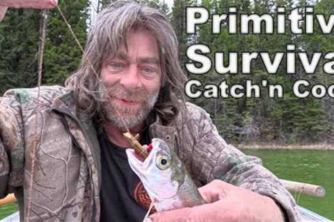 Bushcrafting Primitive Survival Fishing Hooks (That Actually Catch Fish!) | Catch &amp; Cook