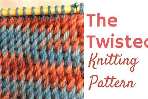 🌪 The Twisted Knitting Stitch Pattern - Slanted Knitting Stitch 😱