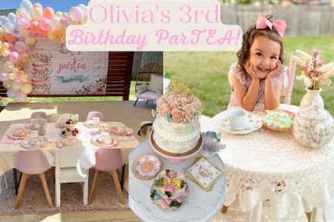 Tea Party Birthday! Olivia's 3rd Birthday Partea!