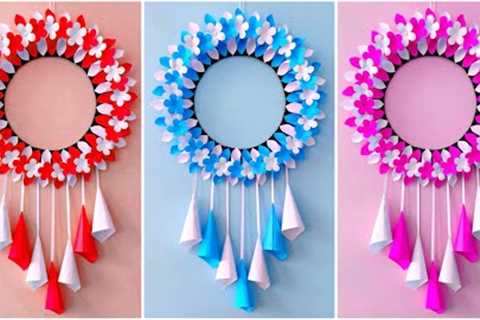 Easy and Quick Paper Wall Hanging Ideas / A4 sheet Wall decor / Cardboard  Reuse /Room Decor DIY