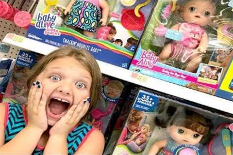 Toy Shopping at Walmart for Baby Alive Sweet Tears Baby Doll