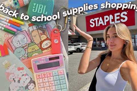 BACK TO SCHOOL SUPPLIES SHOPPING 2024! college shopping 🤓📚
