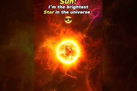 Sun Vs Earth Vs Brightest Star #shorts #space #sun #edits #universe