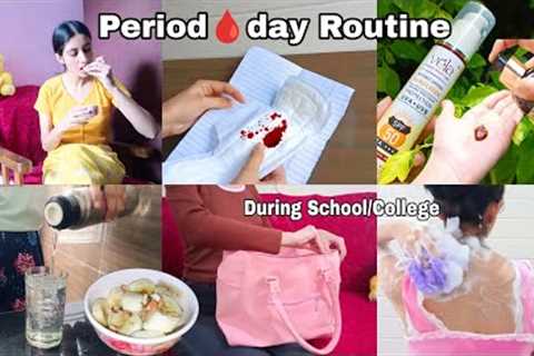 PERIOD🩸day  Routine During School/College #periods #pcod