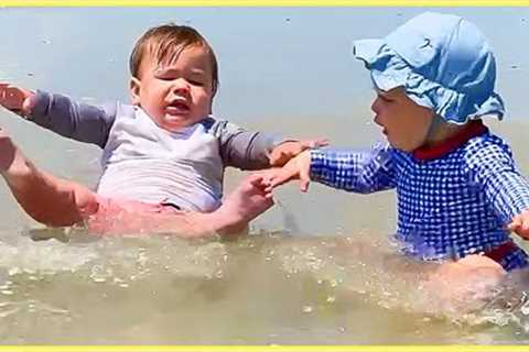 99% FAILS: Funniest Baby First Time On The Beach || 5-Minute Fails