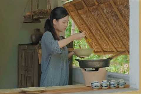Come into the kitchen and cook banh canh with me today - Lasie