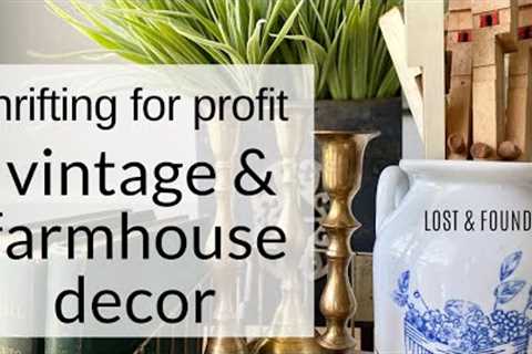 Thrift Haul! Let's go antiquing for vintage decor--some to keep and some to sell for profit!