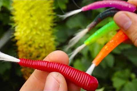 Making a Silicone Goat Tail Worm | diy fishing lure