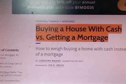 Buying a House With Cash vs  Getting a Mortgage