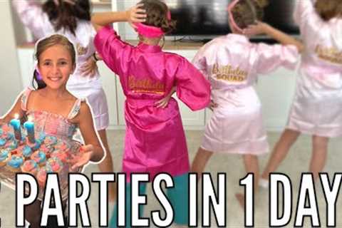 Neon Glow in the Dark Birthday Party AND Spa Retreat Party | 2 Birthday Parties in 1 Day!