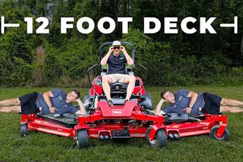 Testing the MASSIVE 144 inch TORO Lawn Mower - Cut Review &amp; Features