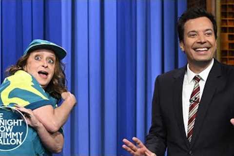 Rachel Dratch Interrupts Jimmy's Monologue as Australian Olympic Breakdancer Raygun | Tonight Show