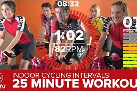 HIIT Workout - High Intensity Intervals | GCN 25 Minute Bike Session