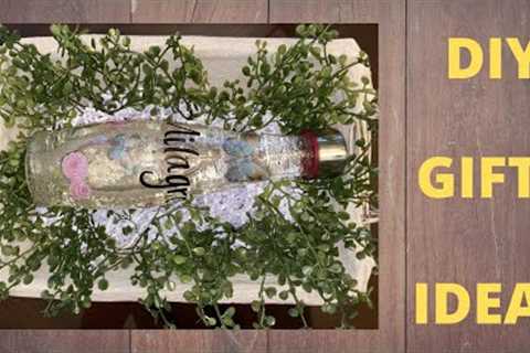 Easy DIY Wine Bottle Gift Basket Idea for her | Gifts under $30