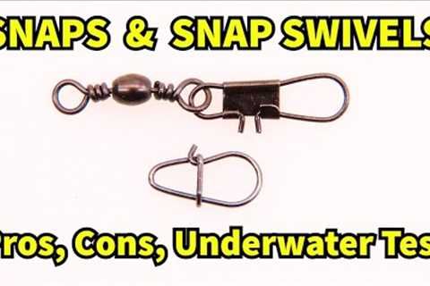 Should you use snap swivels with fishing lures? Underwater lure test