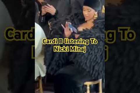 Cardi B Listening To Nicki Minaj #nickiminaj
