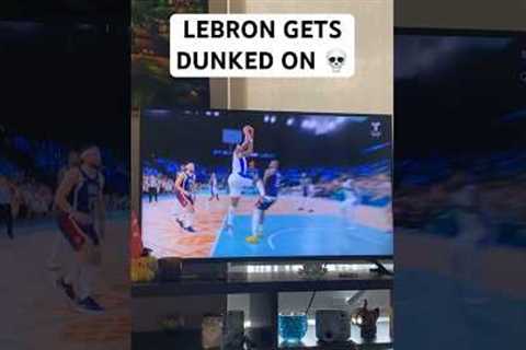 LEBRON GOT DUNKED ON💀💀 #usa #usabasketball #olympics #shorts